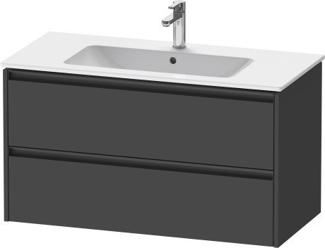 Duravit тумба подвесная под раковину 480 мм х 1010 мм х 550 мм, ketho.2, k25264049490000 цвет: графит матовый