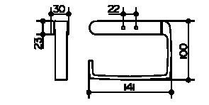 Keuco держатель туалетной бумаги, elegance new, хром арт. 11662 010000