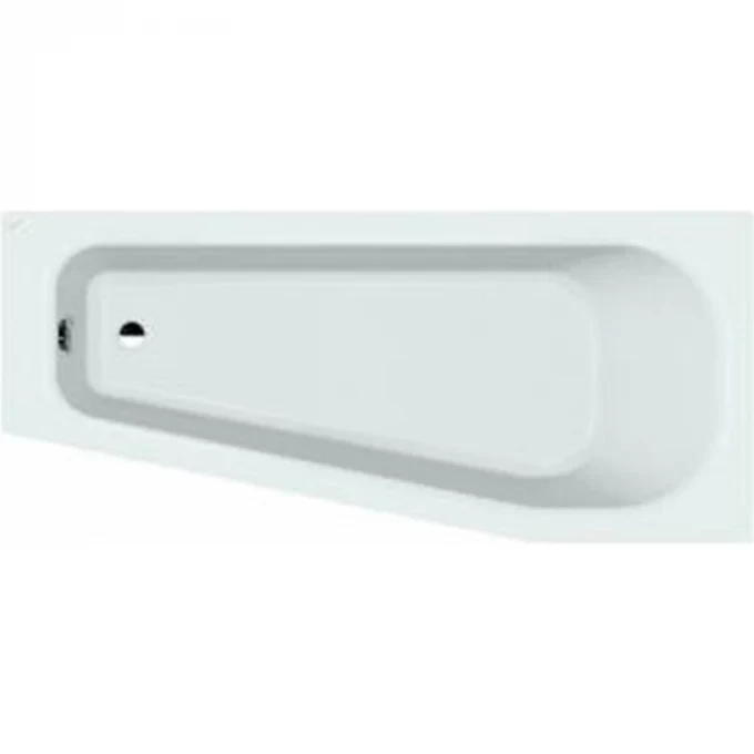 LAUFEN асимитричная акриловая ванна 170х75 см, правая, с каркасом, SOLUTIONS - 2.2351.1.000.000.1