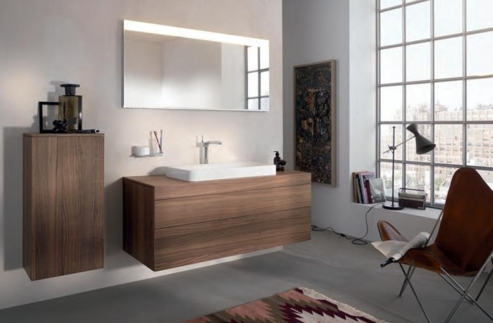 Keuco шкаф средний подвесной петли слева, edition 400, трюфель арт. 31720 170001