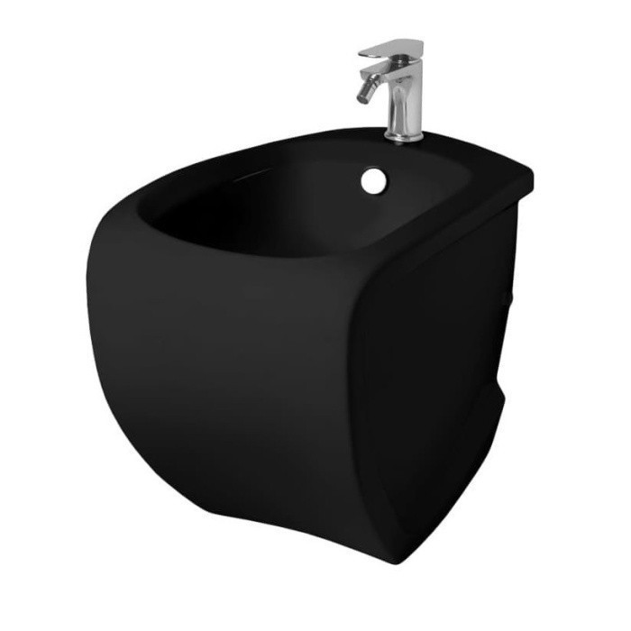 ArtCeram биде (напольное), hib002 03 00 hi-line цвет: черный глянцевый