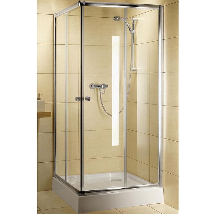 Radaway душевой уголок c 90x90 профиль хром стекло прозрачное, Classic - 30050-01-01