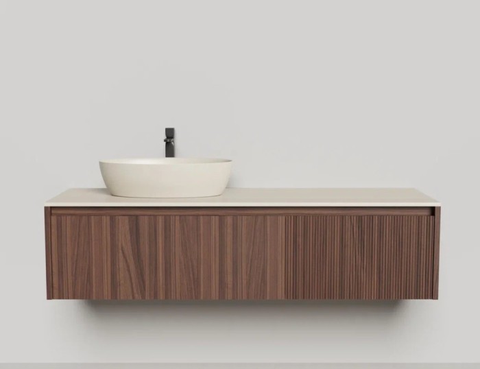 Salini подвесная тумба 1600, domino, 27d216 цвет: коричневый