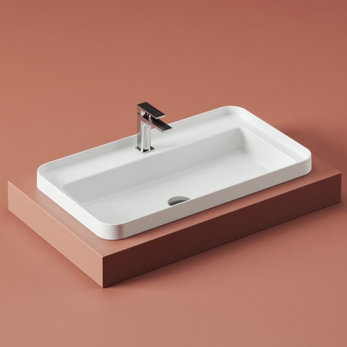 ArtCeram раковина (врезная), tfl034 01 00 fuori scala цвет: белый глянцевый