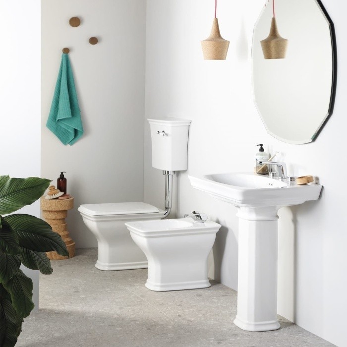 ArtCeram унитаз напольный (с бачком на короткой трубе), civ003 01 00 + cic007 01 00 + hea013 71 civitas цвет: белый глянцевый