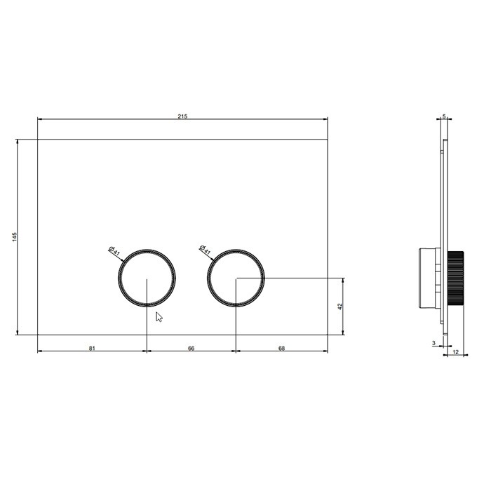 Gessi Клавиши смыва для унитаза Ingranaggio, золото - 54641#727