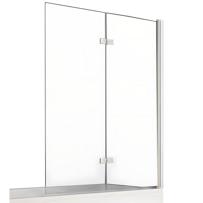 Шторка для ванны 110x140 r, New trendy New soleo chrome, хром арт. P-0083