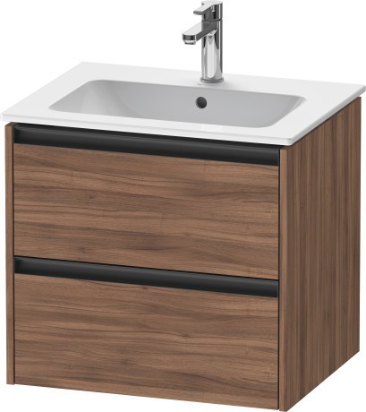Duravit тумба подвесная под раковину 480 мм х 610 мм х 550 мм, ketho.2, k25262079790000 цвет: орех натуральный
