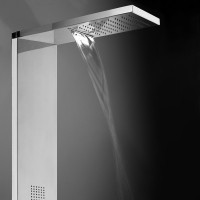 Bossini душевая панель panel 4 monocomando, manhattan, хром арт. l00891.030