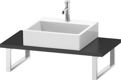 Duravit консоль с вырезом для накладной или встраиваемой сверху раковины, durastyle, ds104c04949 (w900) цвет: графит матовый