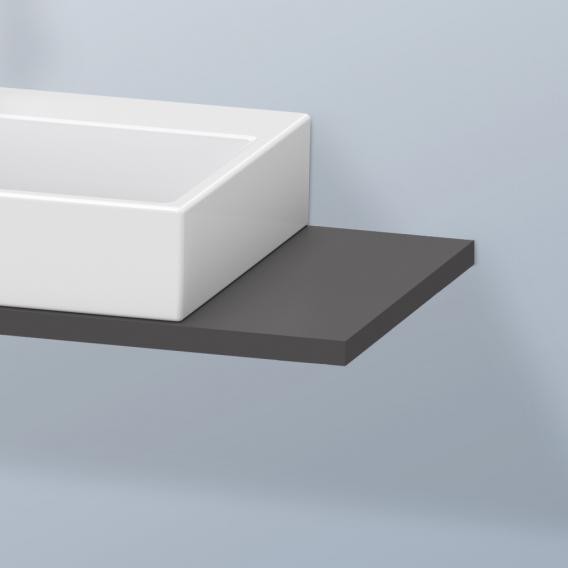 Duravit консоль с вырезом для накладной или встраиваемой сверху раковины, durastyle, ds104c04949 (w900) цвет: графит матовый
