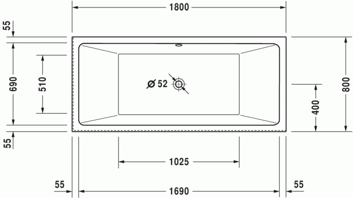 Duravit акриловая ванна air 1800 х 800 c двумя наклонами для спины, с бесшовной акриловой панелью и рамой, угловая, vero air, 700416000000000 цвет: белый