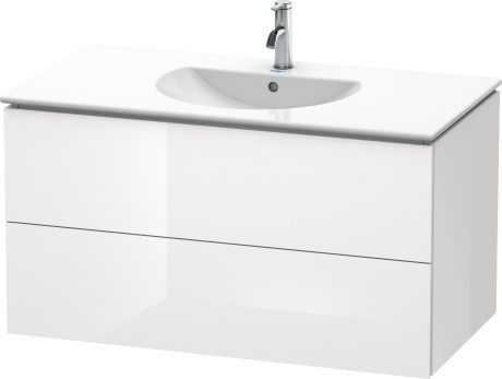 Duravit тумба подвесная под раковину, l-cube, lc626308585 цвет: белый глянцевый