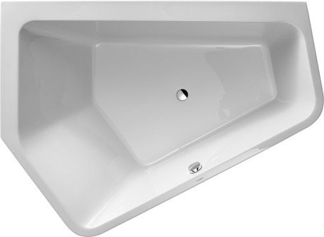 Duravit акриловая ванна 5 1900 х 1400 c двумя разными наклонами спинки, paiova, 700392000000000 цвет: белый