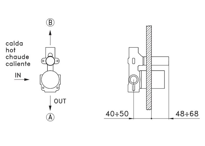 Stella внутренняя часть для смесителя, без коллекции, арт. un016000000