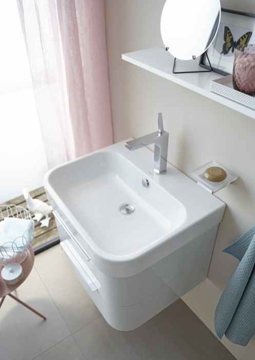 Duravit тумба подвесная под раковину, happy d.2, h2636302222 цвет: белый глянцевый