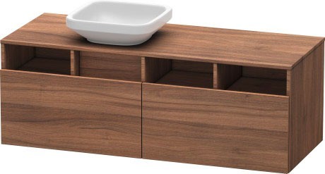 Duravit тумба подвесная под консоль, durastyle, ds6785l7979 цвет: орех натуральный