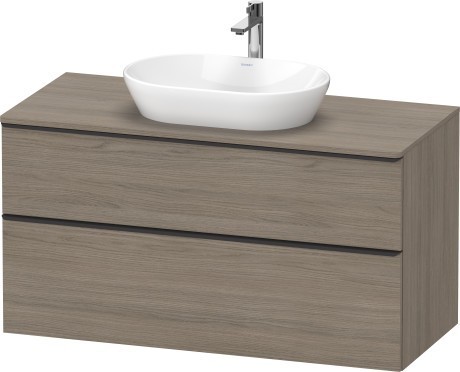 Duravit тумба подвесная под раковину 1200 мм х 550 мм и консолью, d-neo, de496903535 цвет: дуб терра