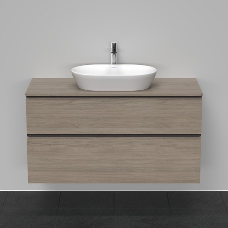 Duravit тумба подвесная под раковину 1200 мм х 550 мм и консолью, d-neo, de496903535 цвет: дуб терра