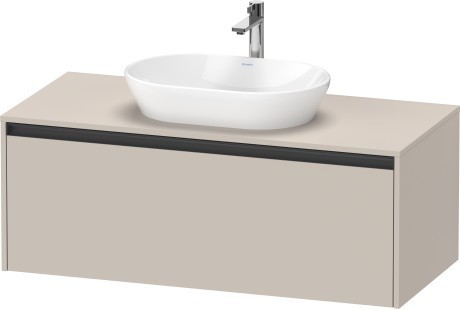 Duravit тумба подвесная под раковину 550 мм х 1200 мм х 459 мм, ketho.2, k24887091910000 цвет: серо-коричневый матовый
