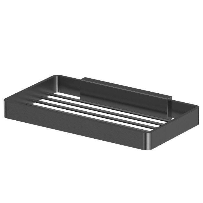 Мыльница-решетка подвесная, Whitecross Cubo gunmetal, оружейная сталь арт. CU2424GM