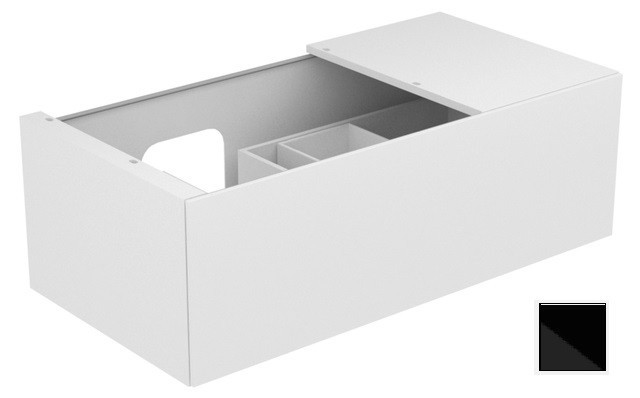 Keuco тумба подвесная под раковину слева с одним выдвижным фронтом, edition 11, черный арт. 31153 570000