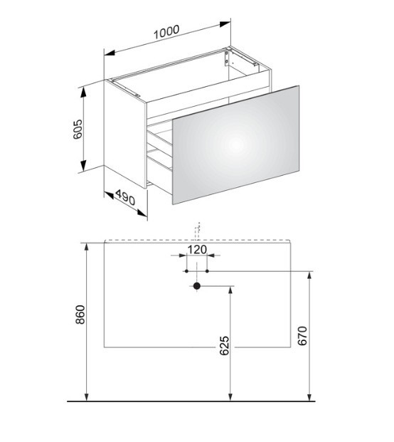 Keuco тумба под умывальник, plan, инокс матовый арт. 32972 290000