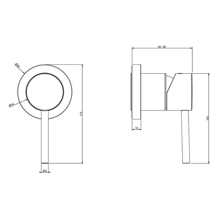 Gessi Смеситель для душа, встраиваемый, на 1 позицию, Emporio Via tortona, 19712#031 цвет: хром