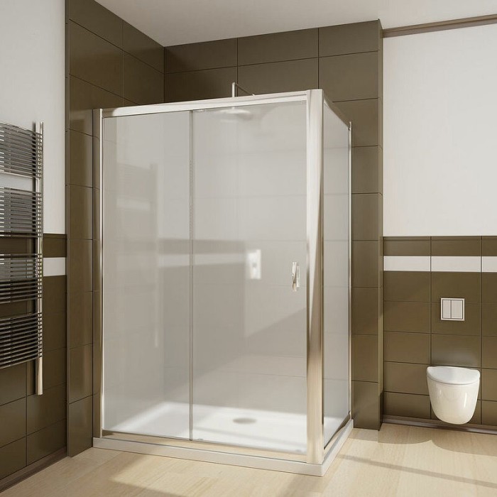 Radaway душевая дверь dwj 100 профиль хром стекло фабрик, Premium Plus - 33303-01-06N