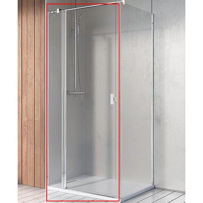 Radaway душевая дверь kdj ii 100 l профиль хром стекло прозрачное, Nes - 10032100-01-01L