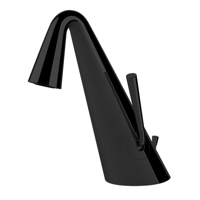 Gessi Смеситель для раковины с донным клапаном на 1 1/4”, соединительные шланги на 3/8, Cono, 45002#299 цвет: black xl