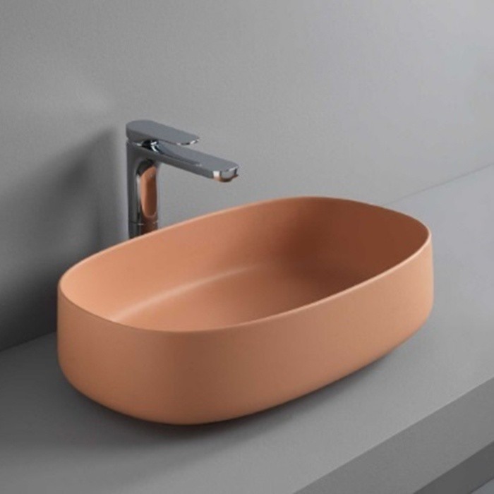 ArtCeram раковина (накладная), col005 13 00 cognac цвет: оранжевый