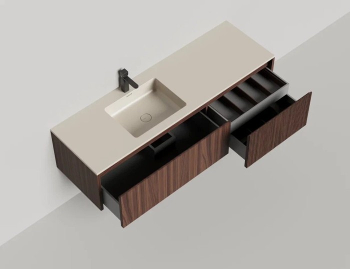 Salini подвесная тумба 1600, domino, 27d216on цвет: коричневый