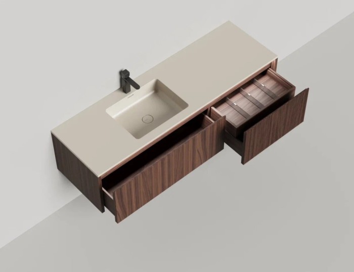 Salini подвесная тумба 1600, domino, 27d216on цвет: коричневый