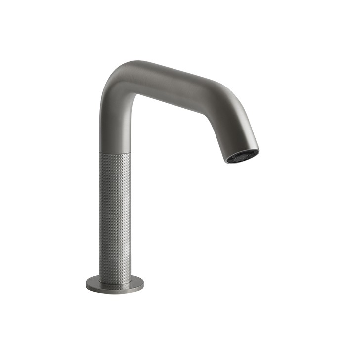 Gessi Смеситель для раковины, 1 отв., электронный, с кран-фильтром для регулировки температуры и напора воды, 316, 54481#239 цвет: steel brushed