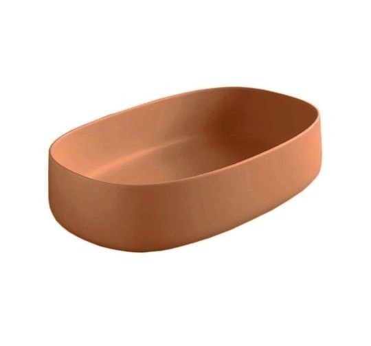 ArtCeram раковина (накладная), col003 13 00 cognac цвет: оранжевый