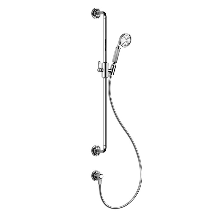 Gessi Душевой гарнитур с ручным душем, шлангом 1500 мм. и подводом воды, Venti20, 65142#031 цвет: хром