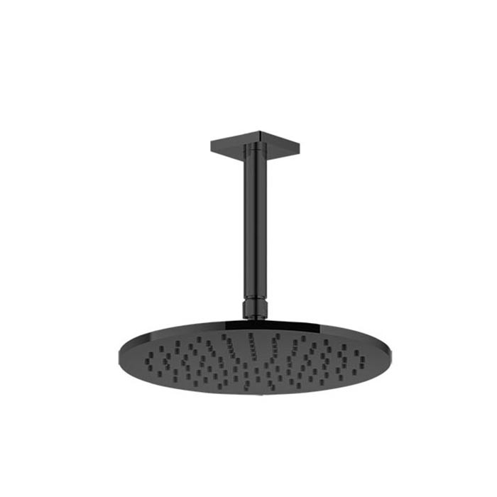 Gessi Потолочная душевая головка шарнирная на 1/2",d250 мм., Rilievo, 59152#299 цвет: nero xl