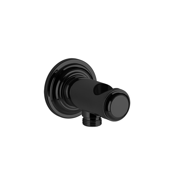 Gessi Подвод воды с держателем ручного душа, Venti20, 65161#299 цвет: черный матовый