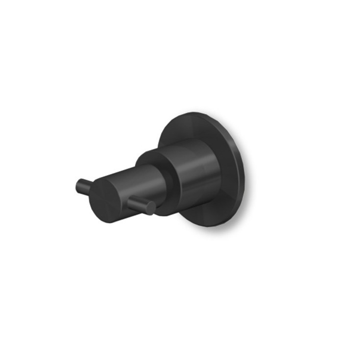 Zucchetti переключатель потоков, на 2 выхода, helm, brushed total black pvd арт. z94611.xp81