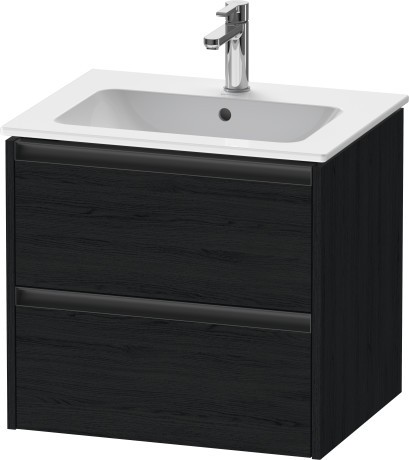 Duravit тумба подвесная под раковину 480 мм х 610 мм х 550 мм, ketho.2, k25262049490000 цвет: графит матовый