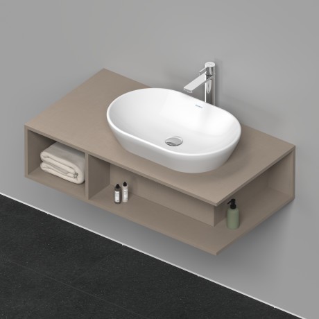 Duravit тумба подвесная под раковину справа 1000 мм х 550 мм, d-neo, de495907575 цвет: лён