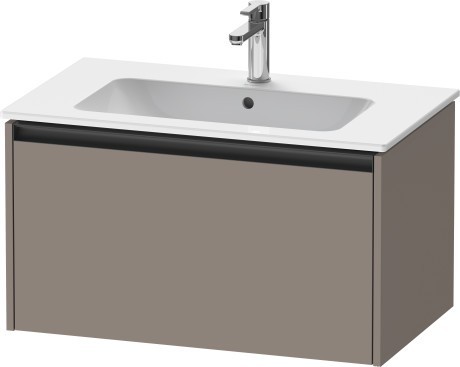 Duravit тумба подвесная под раковину 480 мм х 810 мм х 440 мм, ketho.2, k25063043430000 цвет: базальт матовый