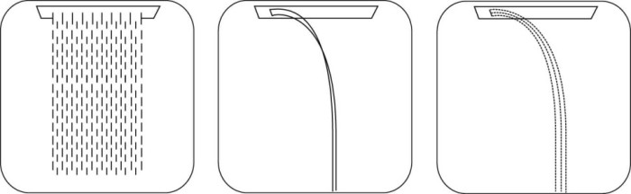 Bossini верхний душ 3 режима, dream, хром арт. h38927.030