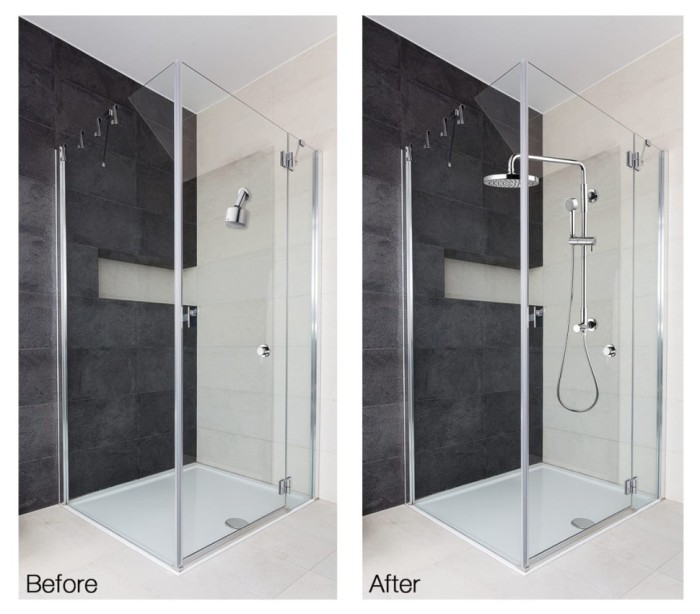 Bossini душевая стойка renovation monocomando из лауни, gi, хром арт. l00965.030