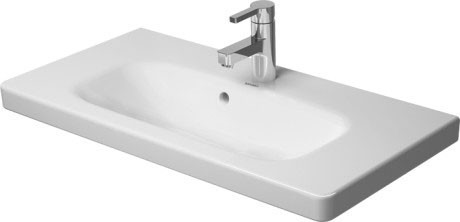 Duravit раковина подвесная с отверстием под смеситель, с переливом, durastyle, 2337780000 цвет: белый