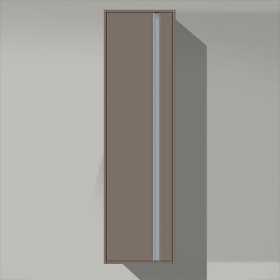 Duravit шкаф высокий левый, с четырмя полками, ketho, 1265 l 43 цвет: базальт матовый