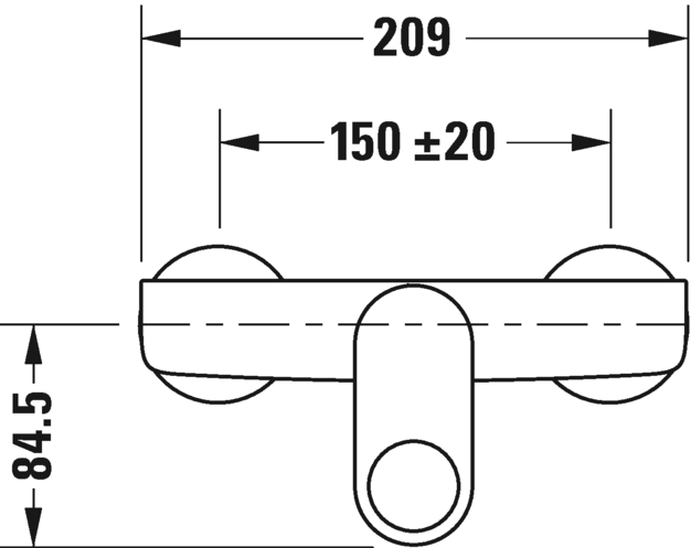 Duravit однорычажный смеситель для душа, b.3, b34230000010 цвет: хром