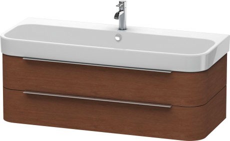 Duravit тумба подвесная под раковину, happy d.2, h2 6367 13 цвет: орех американский