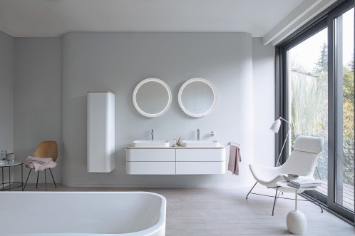 Duravit шкаф-пенал подвесной plus, happy d.2 plus, hp1261r7575 цвет: лён